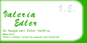 valeria edler business card
